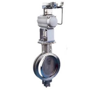 China Wafer Type Eccentric Butterfly Valve Chrome Plated / Stellited Disc Treatment supplier