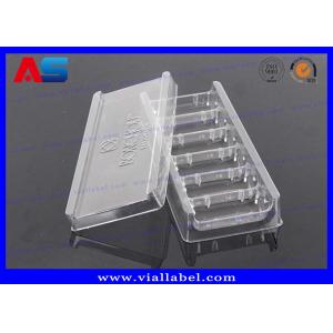 Clear PVC Plastic Packaging Trays For Vaccines Vials 2mL / 3mL with Embossing Logo