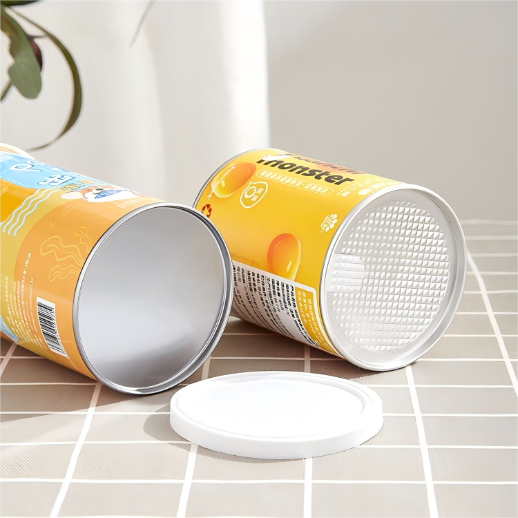 China Custom sealed tea paper tins, luxury packaging, easy-to-tear environmentally friendly paper tins wholesale