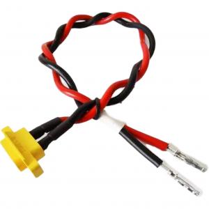China Custom Rechargeable Battery Wire Harness Black Battery Cable Wire With Battery Adapter supplier