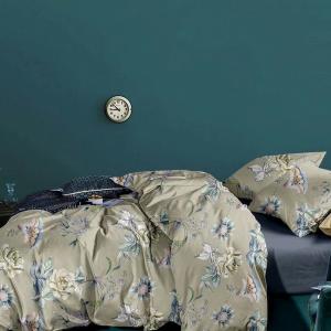 Simple Leaves 100% Cotton Bedding Sets Printed Reversible Single Duvet Cover