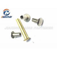 China Clothing Hollow Brass Round Flat Head Rivet Blind Rivets Nuts  For Footwear on sale