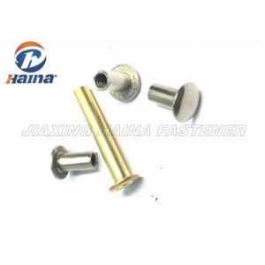 China Clothing Hollow Brass Round Flat Head Rivet Blind Rivets Nuts  For Footwear supplier