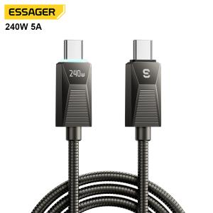 China ESSAGER ES-X75 5A PD 240W Usb C To C Fast Charging Data Cable For Laptop Tablet Phone supplier