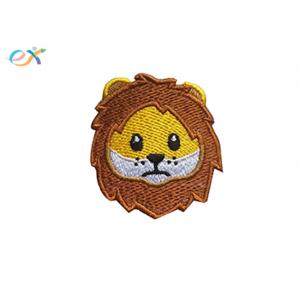 Cute Clothing Bags Iron On Embroidered Patches Tiger Logo Twill Background