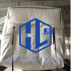 20 Foot Fish Meal Dry Bulk Container Liner 3 Side Zipper