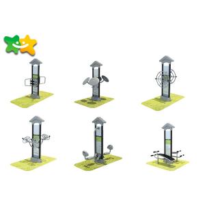 Stainless Steel Outdoor Park Exercise Equipment , Public Park Gym Equipment Customized