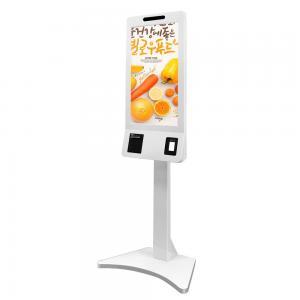 Customized Interactive Digital Signage , Food Ordering Kiosk Machine With Barcode Scanner