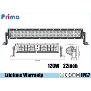 China 22 Inch 120W Led Spotlights Bar / Waterproof Dustproof Truck Led Light Bar supplier