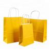 Roller Printing Medium Paper Bags With Handles / Kraft Paper Bags Machine Made