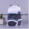 China Gravure Printing 100mic Frosted Plastic Drawstring Bags Customized Logo Promotional Polyester Drawstring Frosted Bag wholesale
