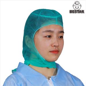 China OSFA Non Woven Disposable Hood Cap SPP Head Cover With Two Ties At Back supplier