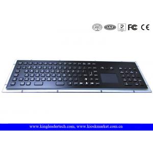 China IP65 Rated Black Metal Keyboard With Touch Pad,Function Keys And Number Keypad supplier