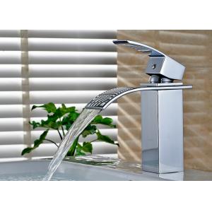 China ROVATE Deck Mounted Single Hole Bathroom Basin Faucets Waterfall Wash Mixer supplier