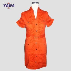 Fashion design women casual spandex plain tight waist cotton retro dress wholesale in cheap price