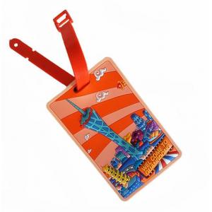 Cool Canton Tower Soft PVC ID Name Label Luggage Tag / Suitcase Name Tag For  Travel Souvenir