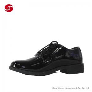 China Glossy Leather Military Officer Shoes supplier