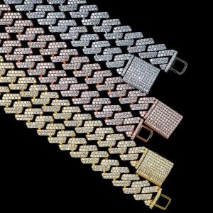 GRA Jewelry Miami Moissanite Hip Hop Chains Pass Diamond Test Moissanite Cuban Link