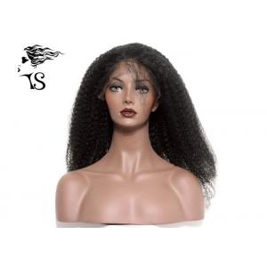 China Heavy Density Curly Long Lace Front Wigs Human Hair , Real Hair Lace Front Wigs supplier