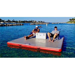 PVC Inflatable Island Floating Yoga Mat Inflatable Swim Platform Raft