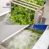 380V Integrating Spinach Washing Machine , Blasting Isolating Potato Cleaning