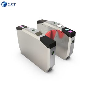 China QR Code Flap Barrier Gate with DC Brushed Motor and Automatic Reset for Secure Access Control wholesale
