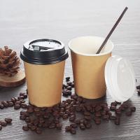 China Bio-Degradable PE Coating Takeaway kraft paper Cups for hot/cold drinking on sale