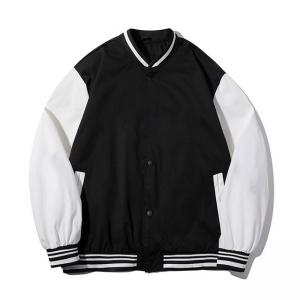 China M-XXL Baseball Varsity Jackets Instagram Match Color Loose Bomber Jacket supplier