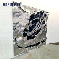 China Smooth Stainless Steel Sculpture Metal Wall Art Customized Abstract Home Decoration on sale