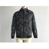 China Black Mens Polyester Jacket Coated Printed With Detachable Hood TW58570 wholesale