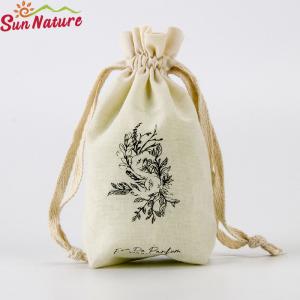 China Eco Packaging Solutions Organic Cotton Drawstring Bag For Perfume supplier