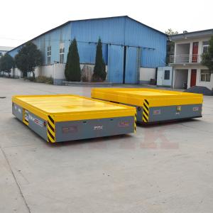 Hand Operated 15 Tons Battery Transfer Trolley , Automatic Material Handling Cart