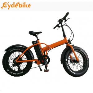 China 20 Inch Mountain Fat Tire Foldable Electric Bike 48v 500w Bafang Motor supplier