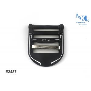 Modern Style Metal Seat Belt Buckle , Polished Zinc Alloy Belt Buckle