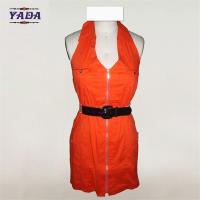 China Fashion deep sexy blouse cheap v neck dress ladies casual dresses pictures with belt on sale