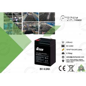 China Sealed Maintenance Free Rechargeable Lead Acid Battery 6v 4ah 0.7kg For Fire Alarm Application, Sprayer supplier