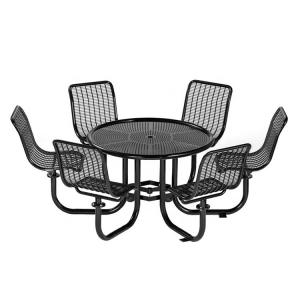 86.92L 34.4H Inches Outdoor Dining Table And Bench Set