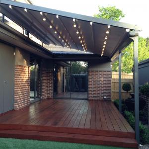 Outdoor Retractable Roof Pergola Retractable Roof Systems Pvc Coated Sail Finishing