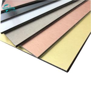 China ISO14001 Brushed Aluminium Composite Aluminium Composite Material Acm Panels 1220mm supplier