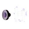 MTV Mount Security Camera Lens With 120° Wide Angle 1/2.5" 3Mp F1:2.0 4mm