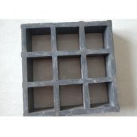 China Black Fiberglass Grating Panels , Fiberglass Stair Treads Skid Resistance on sale