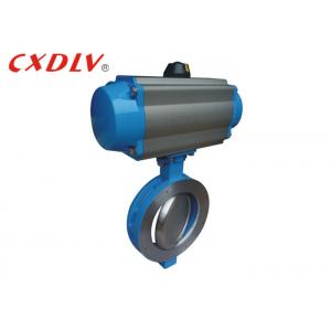 China Carbon Steel A216 WCB Water Butterfly Valve On Off Pneumatic 300LB 150LB supplier
