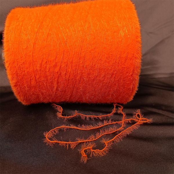 0.9cm 1.3cm 2.0cm Warm And Soft Fancy Yarn Nylon Mink Yarn For Making Scarf