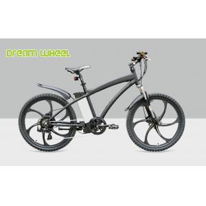 China Mens Electric Powered Mountain Bike 26 Inch Wheel 36V 250W Magnesium Alloy Rim supplier