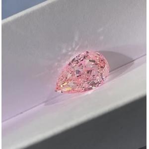 China VS1-VVS1 Lab Made Pink Diamond Pear Modified Brilliant Cut 1.1ct-1.5ct supplier