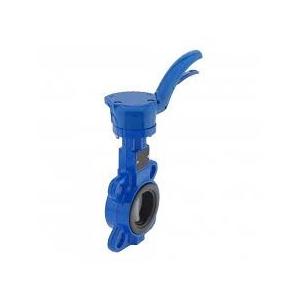 China Butterfly Valve With Blue Trigger Handle Stainless Steel 304 Tri Clamp Clover supplier