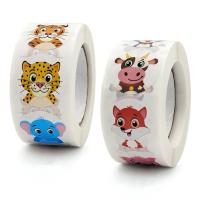 China Animal Cartoon Paper Custom Sticker Labels 8*6*8cm For Children'S Stuff on sale