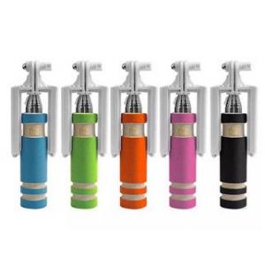 newest design mini colorful camera wired selfie stick with shutter botton