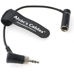 Alvin'S Cables Low Profile TA3M Mini XLR 3 Pin Male To Lock 3.5mm TRS Audio Cable For Sennheiser-EK-100 G4/G3 To BMPCC