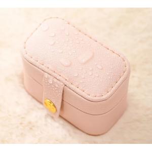 China ODM Mini Travel Jewelry Box Organizer Emboss PU Leather Portable SGS supplier